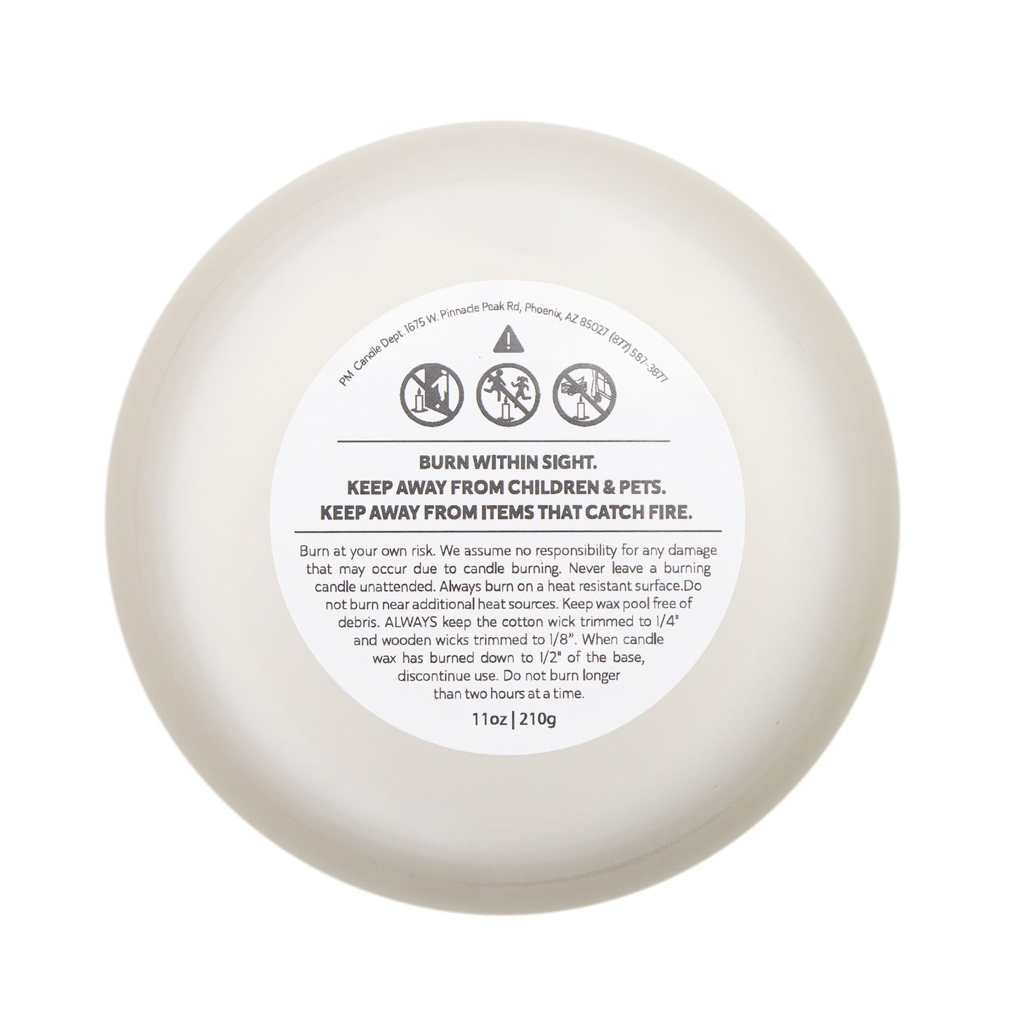 DBB | Frosted Glass Candle, 11oz