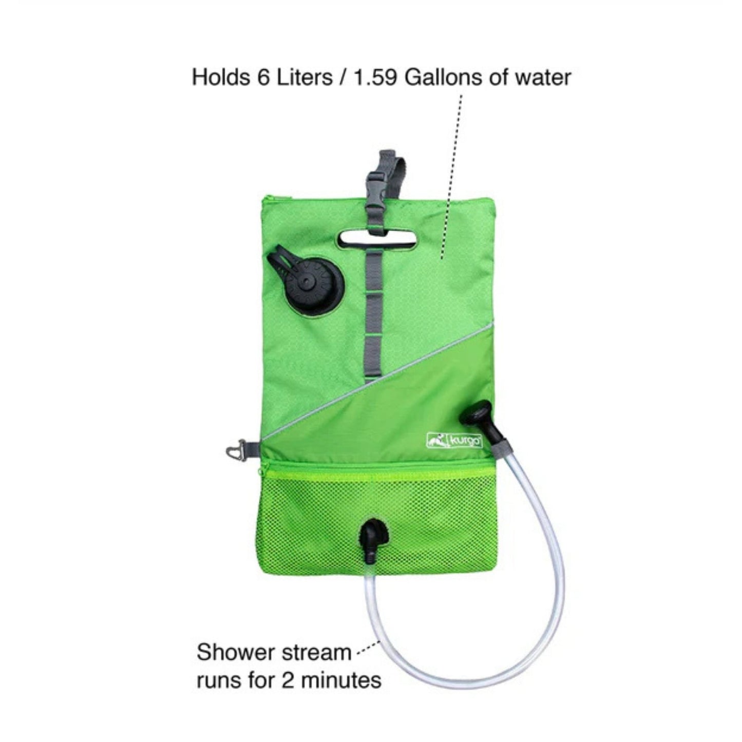 Kurgo Dog Go Shower Green