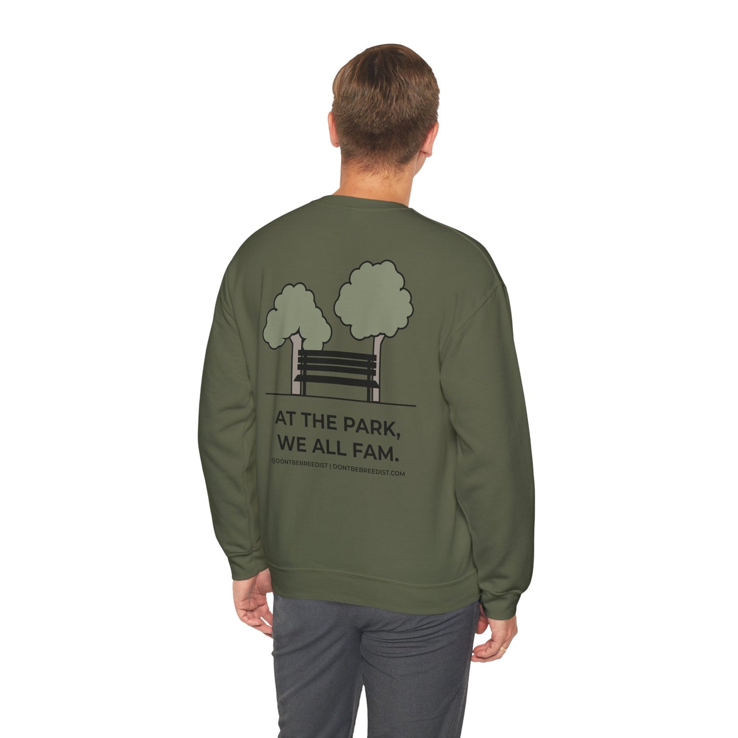 DBB | At The Park, We All Fam | Unisex Heavy Blend™ Crewneck Sweatshirt