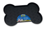 Loving Pets SpillProof Bone Shaped Dog Mat Black, 1ea/LG