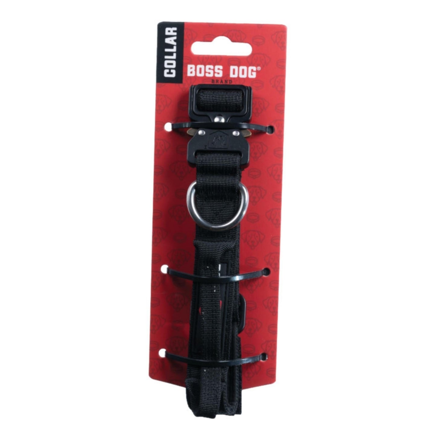 Boss Dog Tactical Adjustable Dog Collar Black, 1ea/SM, 1316 in