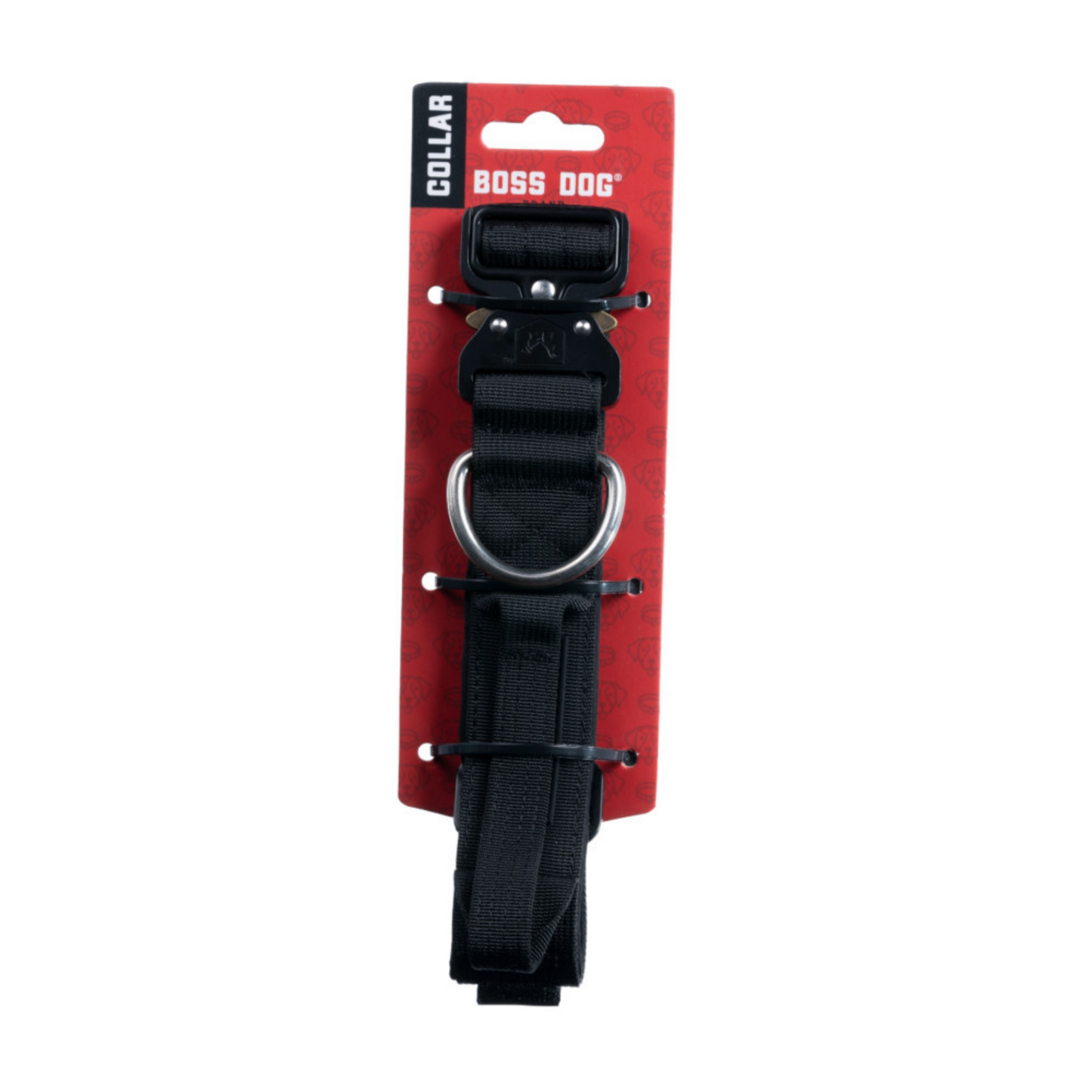 Boss Dog Tactical Adjustable Dog Collar Black, 1ea/LG, 1722 in