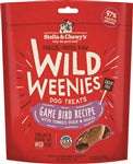 Stella and Chewys Dog Freeze Dried Weenie Game Bird 3.25 Oz.
