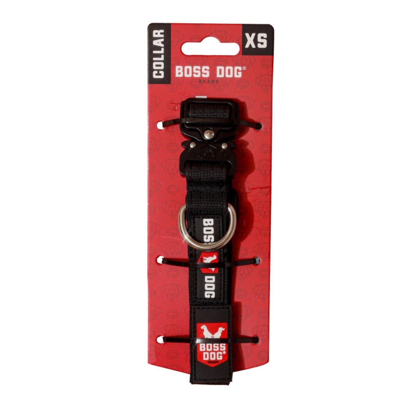 Boss Dog Tactical Adjustable Dog Collar Black, 1ea/XS, 1114 in