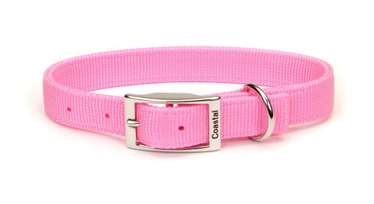 Coastal Double-Ply Nylon Dog Collar Pink Bright 1ea/1 In X 22 in