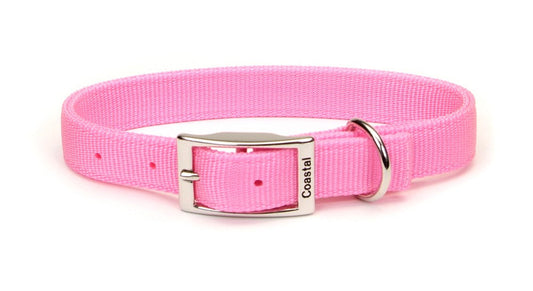 Coastal Double-Ply Nylon Collar Bright Pink 1X26In