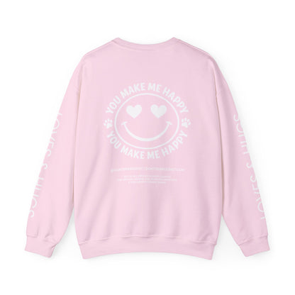 Loves And Hugs | "You Make Me Happy" – Unisex Heavy Blend™ Crewneck Sweatshirt