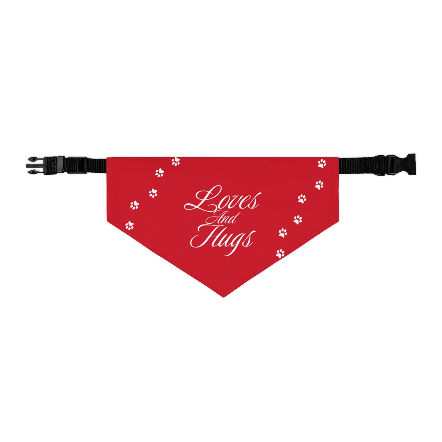 DBB | Loves And Hugs – Pet Bandana Collar ( Red )