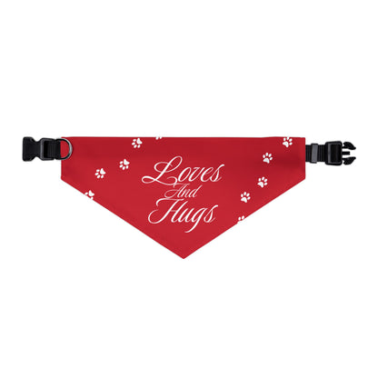 DBB | Loves And Hugs – Pet Bandana Collar ( Red )
