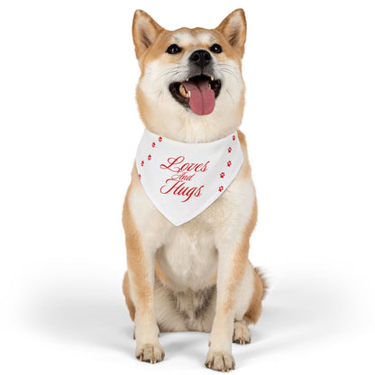DBB | Loves And Hugs – Pet Bandana Collar ( White )