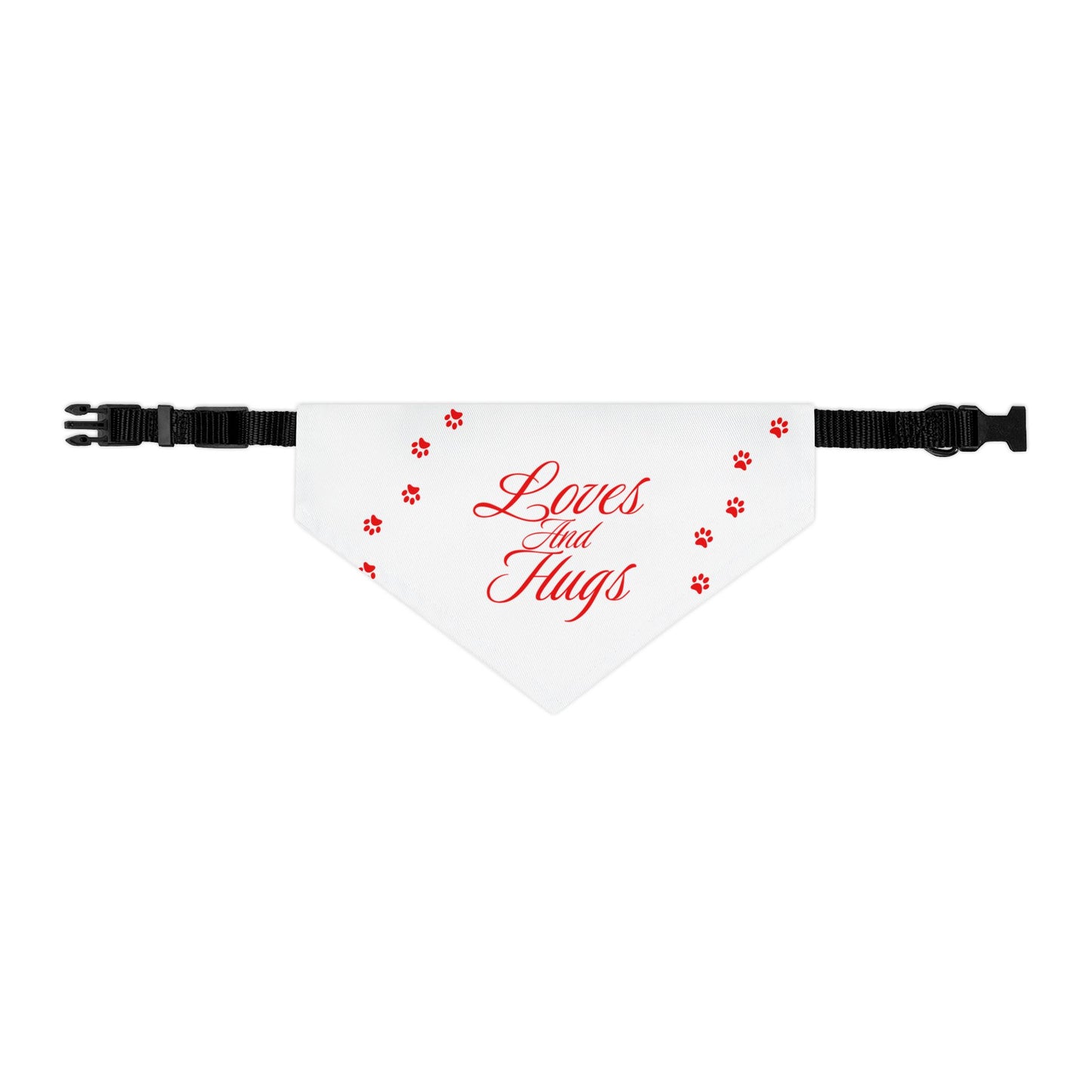 DBB | Loves And Hugs – Pet Bandana Collar ( White )