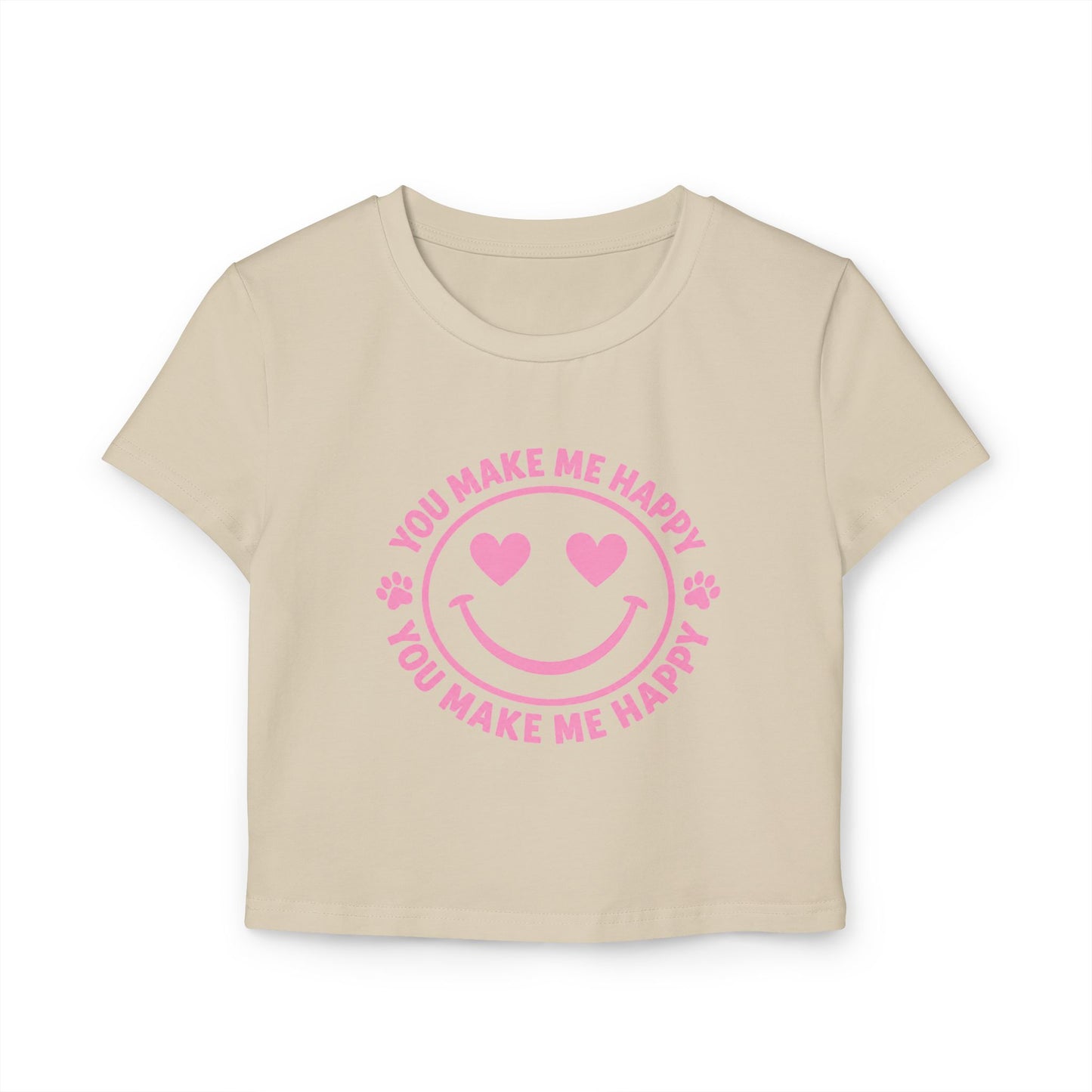 Loves & Hugs™ Women’s Baby Tee – You Make Me Happy Edition