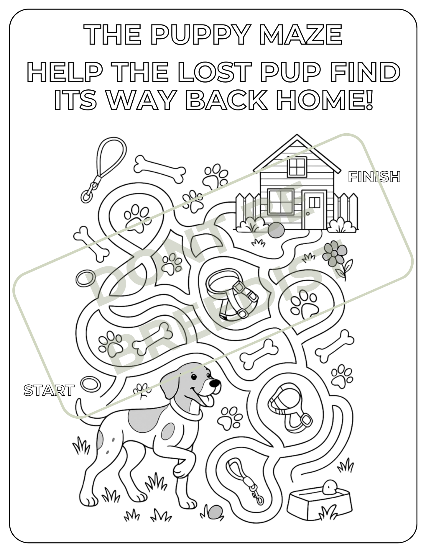 The Hero Dog | Coloring Book (Digital Download)