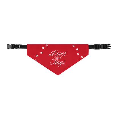 DBB | Loves And Hugs – Pet Bandana Collar ( Red )