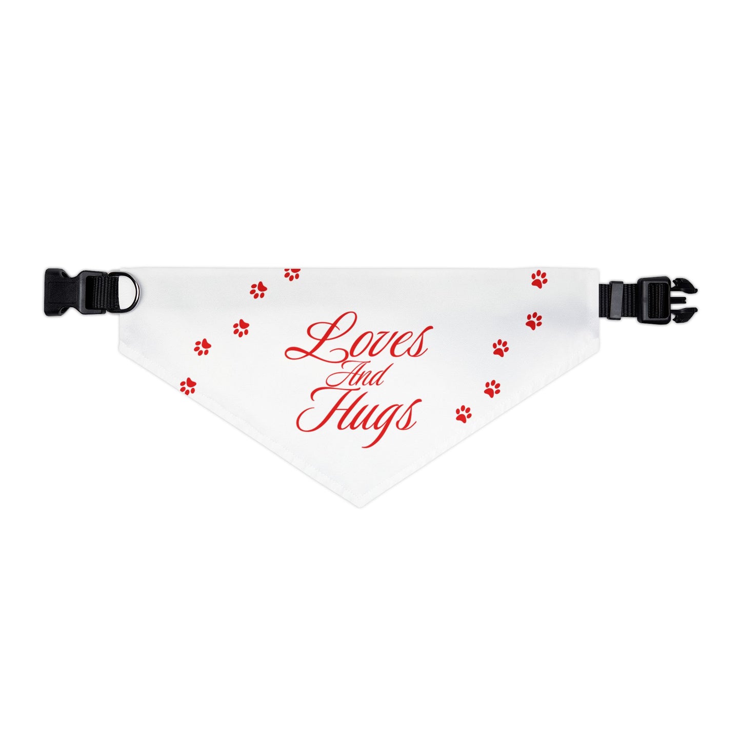 DBB | Loves And Hugs – Pet Bandana Collar ( White )