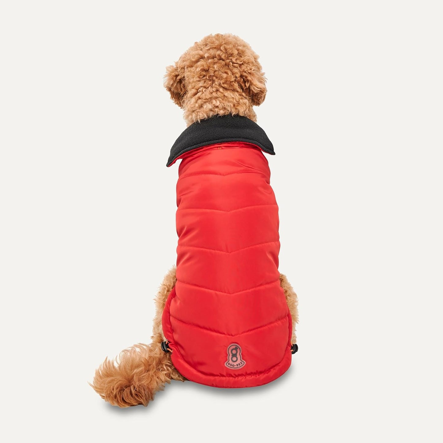 Goo-Eez Mock Neck Signature Dog Jacket Red/Black Large