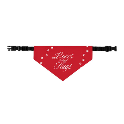 DBB | Loves And Hugs – Pet Bandana Collar ( Red )