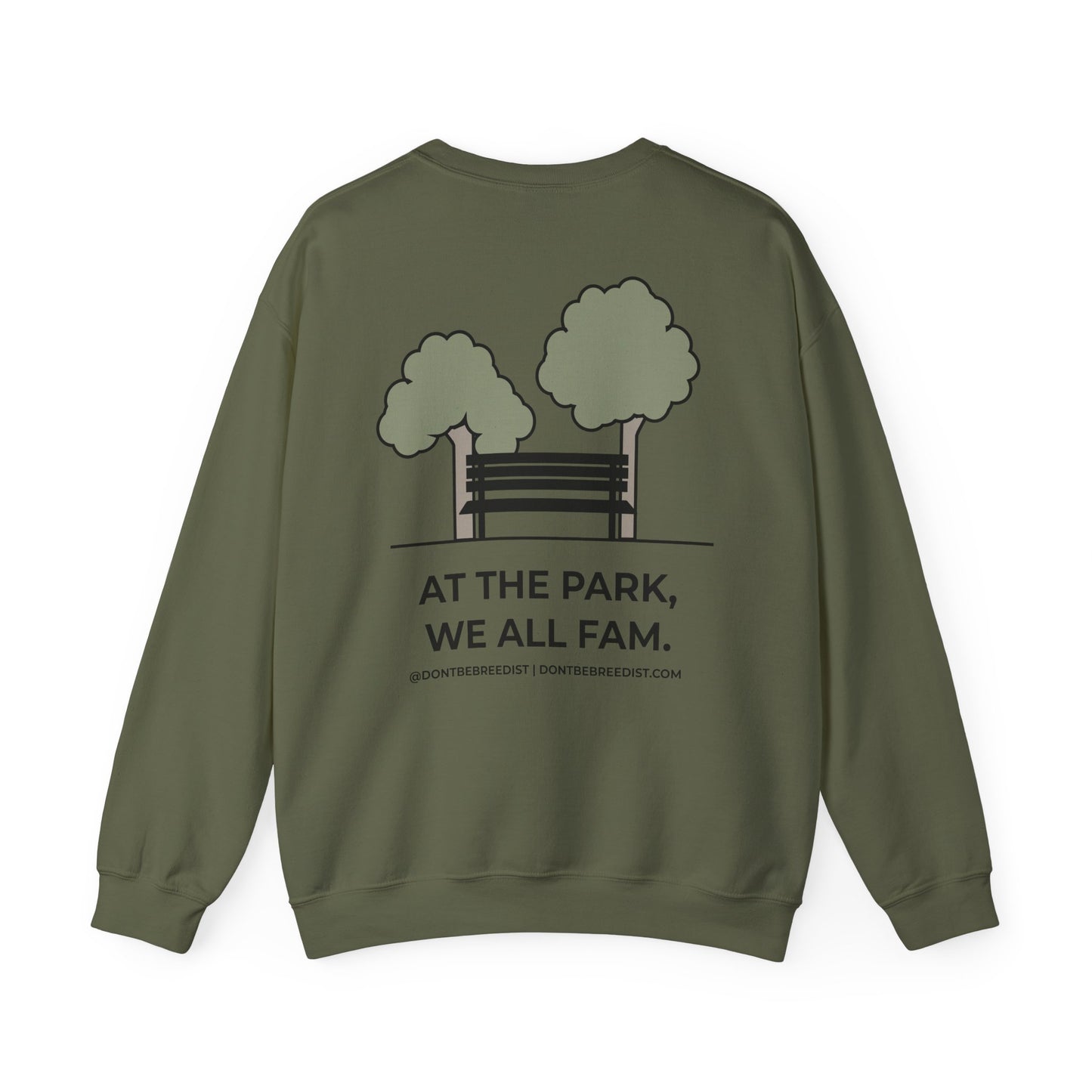 DBB | At The Park, We All Fam | Unisex Heavy Blend™ Crewneck Sweatshirt