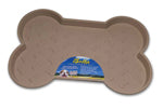 Loving Pets SpillProof Bone Shaped Dog Mat Tan, 1ea/SM
