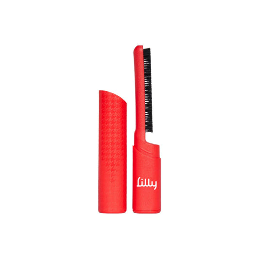 Lilly Brush Pet Hair Clean-Up Brush & Cap Red Small