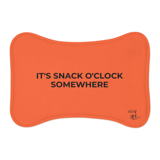 DBB | It's Snack O'Clock Somewhere – Dog Feeding Mat